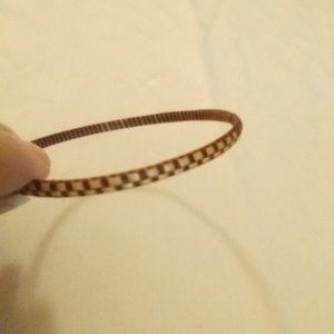 Woven Natural Fiber and Wooden Bangle